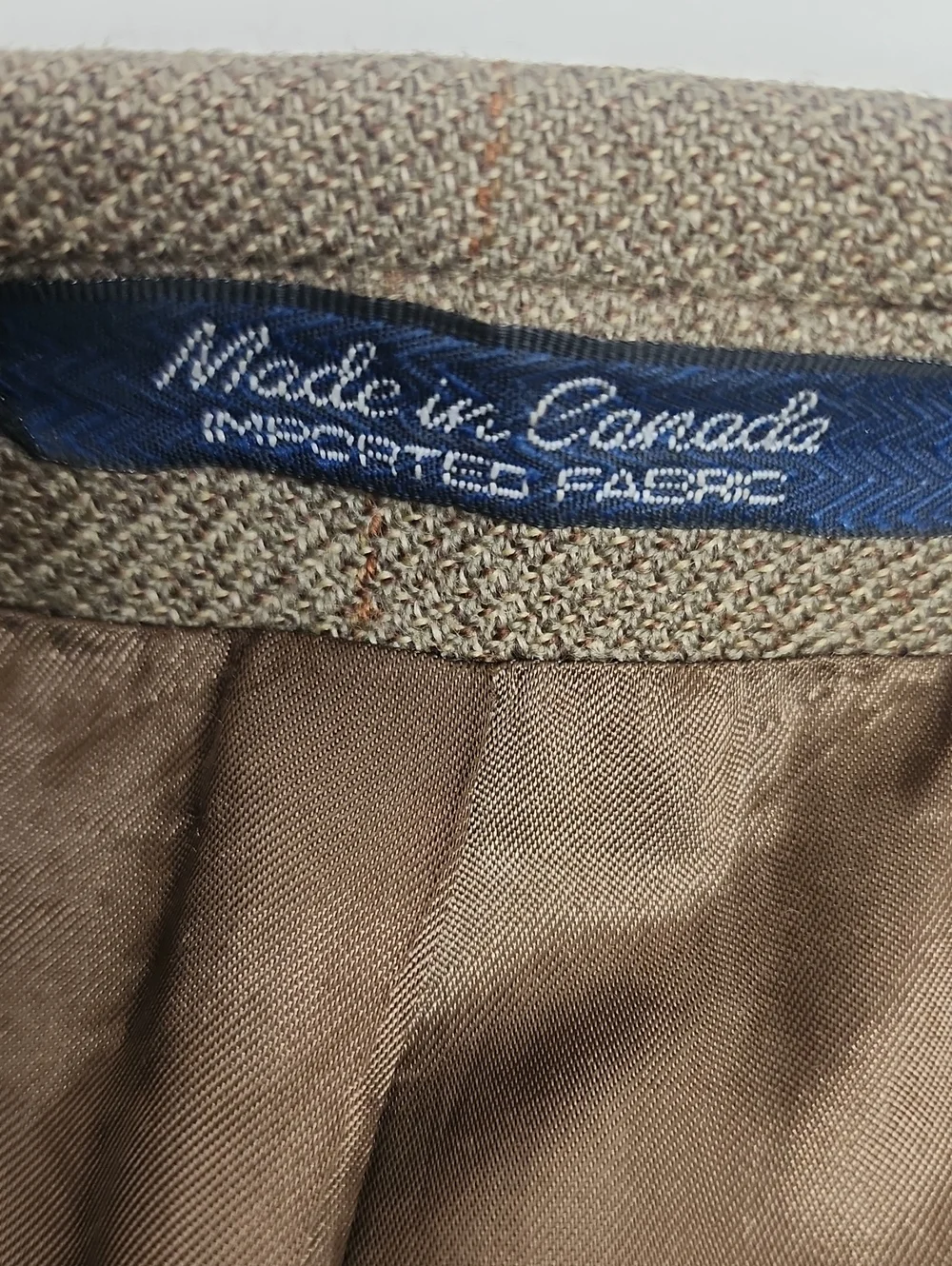 Baldwin & Clarke Pure New Wool Vintage Classic Lined Olive/Tan Blazer Jacket